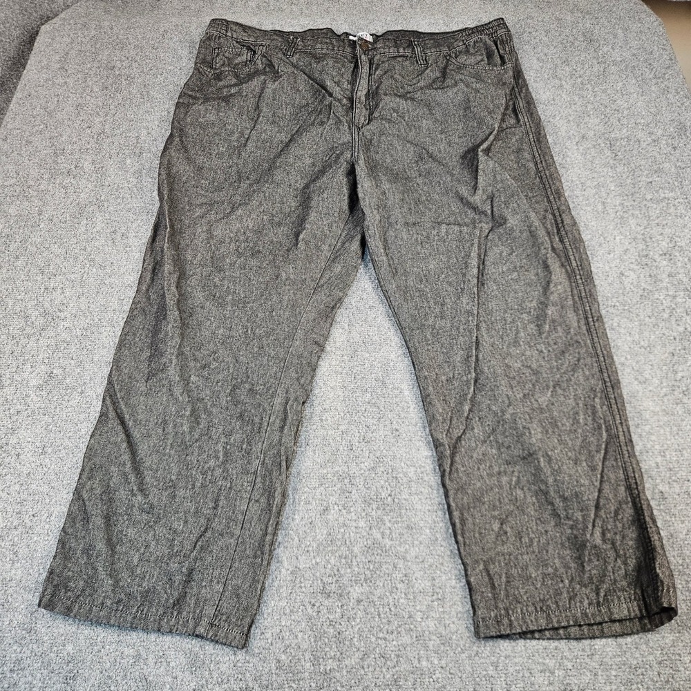 Liberty Blues Mens Big and Tall Denim Jeans Charcoal Gray Straight Leg